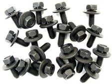 Toyota Body Bolts- M6-1.0 x 16mm Long- 10mm Hex- 17mm Washer- 20 bolts- #180 picture