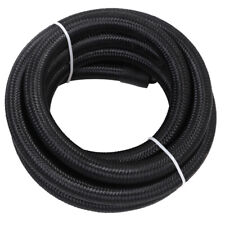 Fuel line Hose Nylon Braided CPE 10AN AN10 Fits Oil Turbo Cooler line 10FT Black picture