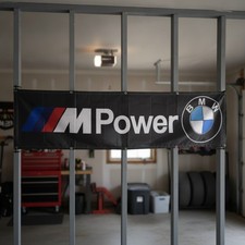 BMW Flag M Power Automotive Repair Racing 2x8ft Banner picture