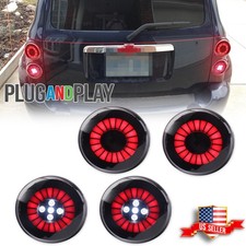 4X Smoked Lens Red LED Tail Brake Light & Backup Lamps For 2006-2011 Chevy HHR picture