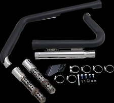 Cobra Black 909 Speedster Exhaust for Harley Fat Boy Lo 12-17 picture