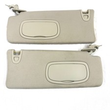 2013-2016 Dodge Dart Sun Visors Driver Passenger PAIR Shades Mirrors OEM Beige picture