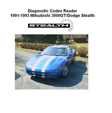 91-93 Mitsubishi 3000GT/Dodge Stealth Diagnostic Code Reader MANUAL picture