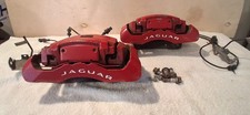 10-18 Jaguar XJ XJR XJL Front Brake Calipers Set Pair Left Right RED OEM CLEAN picture
