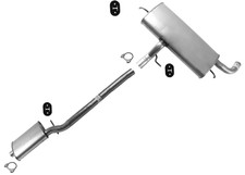 Complete Muffler Exhaust System For GMC Equinox Terrain 2.4L 2010 2015 2016 2017 picture