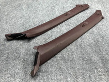 TOYOTA SUPRA TURBO MK3 86-92 OEM LEFT & RIGHT A PILLAR COVER TRIM MAROON SET 87K picture