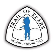 Trail of Tears National Historic Trail Sign Sticker Decal - native americans picture