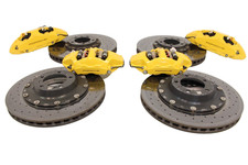 2020-2026 Porsche 911 Turbo S 992 PCCB Ceramic Brake Disc Yellow Caliper Set 420 picture