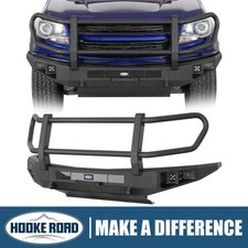 Hooke Road Steel Front Bumper w/Tube Grille Guard for 2015-2020 Chevy Colorado picture