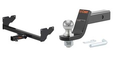CURT Trailer Hitch Tow Kit 2in Receiver Class 3, Ball Mount, Pin & Clip - 13381 picture