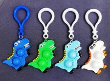 1 Pc Dinosaur Keychain Toy Pendant Bubble Pop Fidget Cute Key Ring Random Color picture
