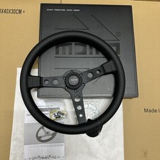 MOMO Prototipo P5 Black Edition 350mm Steering Wheel Genuine PU Leather picture