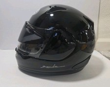 ARAI Full Face Motorcycle Helmet M Black Signet-Q W/+2 Extra Visors +accessories picture
