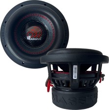 (2) MASSIVE AUDIO HIPPO H84X 8” SPL COMPETITION CAR SUBWOOFERS 4Ω DVC (1 PAIR) picture