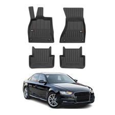 OMAC Premium Floor Mats for Audi A4 B8 Sedan Wagon Allroad 2010-2016 All-Weather picture