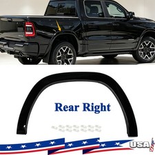 For 19-24 26 Ram 1500 Painted PXJ Black Fender Flare Wheel Protector Rear Right picture