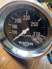 AUTOMETER 100-280 Water Temperature Gauge 2313 Capillary Line 68”  2-5/8”Working picture