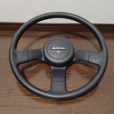 JDM Suzuki Jimny Samurai JA11 OEM Steering Wheel Rare Excellent No SRS Japan picture