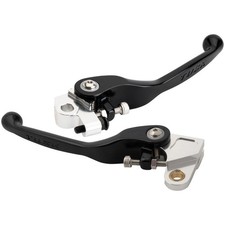 Tusk Axis Folding Lever Set Standard Black For Honda CRF150R 2007-2009,2012-2026 picture