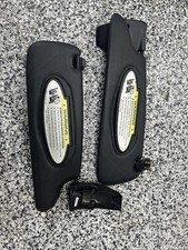 2006 - 2008 PORSCHE BOXSTER 987 LEFT RIGHT SUN SHADE VISOR SET PAIR (2) Black picture