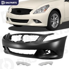 For 2010-2015 Infiniti G25 G37 Q40 Primed Front Bumper Cover w/Bracket IN1000246 picture
