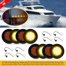 (8) AMBER 13 LED Light Trailer 2-1/2