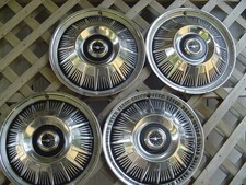 CLASSIC VINTAGE 1964 64 FORD T BIRD THUNDERBIRD HUBCAPS WHEEL COVERS CENTER CAPS picture