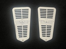 1977-90 Chevy Caprice Impala Engraved Billet Aluminum Rear Door Vents Polished picture