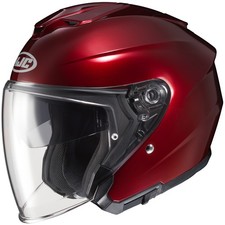 HJC i30 I30 Open Face Helmet XS Solid Wine Color Motorcycle Safety Gear picture