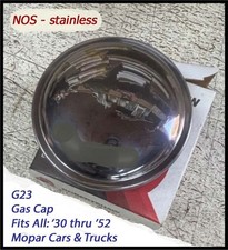 NOS 1940-1950 Mopar G23 Gas Cap Chrysler Plymouth 1930s-1956 Dodge Truck DeSoto picture