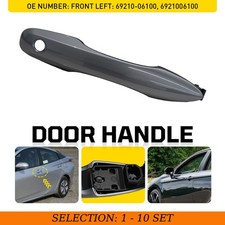 1-10 Gray Door Handle Exterior Front Left Fit Toyota Camry 2018-2023 Driver Side picture