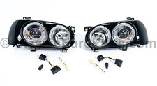 Dual round ellipsoid Euro Ecode headlight set for VW Golf Rabbit MK3 GTI VR6 picture