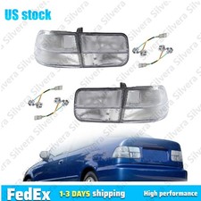 JDM EK All Clear 4PCS Rear Tail Light EX Si For 1996-2000 Honda Civic 2D Coupe picture