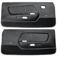 TMI Deluxe/ Mach 1 Black Door Panel Pair Mustang 1969 picture