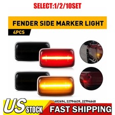 Smoke Lens Rear LED Side Marker Light Fit For 15-23 Silverado 2500/3500 HD 1~10X picture