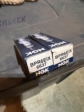NGK BPR6EIX 6637 Lot Of 2 Spark Plugs, New Old Stock, Iridium IX,  picture