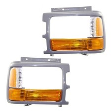 For Dodge Dakota Headlight Bezel 1991-1996 Pair Driver and Passenger Side picture