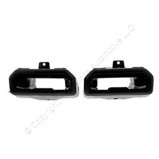 GM ANS72186-RH+ANS72124-LH Black Pair Exhaust Tip Bezels Satin For 2019-2021 picture