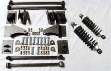 1955-59 Chevy GMC Truck Triangular Rear Four Bar 4 Link Kit + 300 lb Coil Overs picture