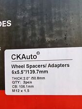 CK Auto 6x5.5 Hub Centric Wheel Spacers Adapters 2