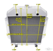 KR Champion 2 Row Radiator Flathead Configuration for 1949 - 1953 Ford Cars picture
