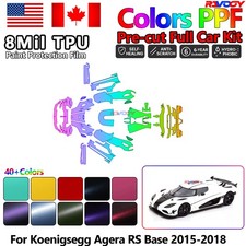 Color Precut PPF Paint Protection Film For Koenigsegg Agera RS Base 2015-2018 picture