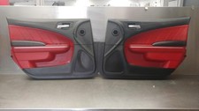 2020-2022 Dodge Charger Scat Pack OEM Front Ruby Red Interior Door Trim Panels picture