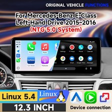 Ultra Thin 12.3''Wireless Carplay Touchscreen For Mercedes E Class W212 NTG 5.0 picture