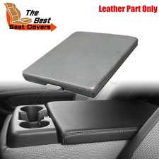 For 2004-2013 2014 Nissan Titan Gray Leather Center Console Lid Armrest Cover picture