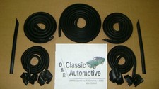 1969-72 Chevelle Weatherstrip 9pc Door Roof Rail Trunk Vertical Qtr Window UJamb picture