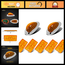LED Clearance Light Kit for Freightliner Century/Columbia - 5 Amber Cab Roof & 2 picture