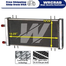 2-Row Universal Aluminum Radiator Liquid Heat Exchanger Air to Water Intercooler picture