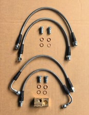1990-2005 Mazda MX-5 Miata Front & Rear Brake Hose Lines Kit SS Disc picture