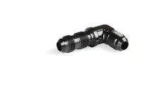 Earl's 90 Degree -6AN Bulkhead Fitting Black Anodized Aluminum AN Adapter picture